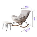 Ver imagem 5 de Poltrona Easy Cozy Cinza de Balanço com Apoio para Os Pés