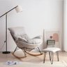 Poltrona Easy Cozy Cinza de Balanço com Apoio para Os Pés - 4