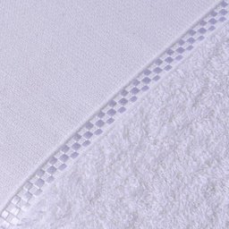 Toalha de Banho Artesanato Arteira Pintar Bordar Ponto Russo Perfeito Estilo Branco - 2
