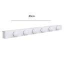 Ver imagem 2 de Arandela Camarim 6 Lâmpadas 80cm Alumínio Branco com Botão RL