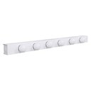 Ver imagem 1 de Arandela Camarim 6 Lâmpadas 80cm Alumínio Branco com Botão RL