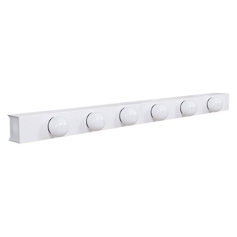 Arandela Camarim 6 Lâmpadas 80cm Alumínio Branco com Botão RL