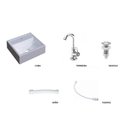 Ver imagem 1 de Kit Completo Acessorios para Gabinete de Banheiro com Cuba Q32, Torneira e Sifao