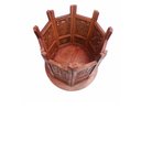 Ver imagem 2 de Mesa Indiana de Madeira Sextavada 30cm