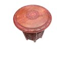 Ver imagem 3 de Mesa Indiana de Madeira Sextavada 30cm