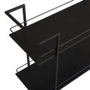 Ver imagem 4 de Carrinho Bar Estilo Industrial 2 Prateleiras P1036 Preto