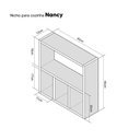 Ver imagem 5 de Nicho Porta Papel Organizador para Banheiro Nogal 40cm