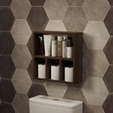 Ver imagem 2 de Nicho Porta Papel Organizador para Banheiro Nogal 40cm