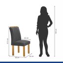 Ver imagem 3 de Conjunto Mesa Arizona 120cm com 4 Cadeiras Arizona Tampo Smart Plus com Vidro
