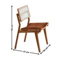 Ver imagem 4 de Mesa de Jantar com 8 Cadeiras Madeira Maciça/MDF Zurick/Eloá Premium Star Puce Imbuia Natural