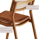 Ver imagem 5 de Mesa de Jantar com 8 Cadeiras Madeira Maciça/MDF Zurick/Eloá Premium Star Puce Imbuia Natural