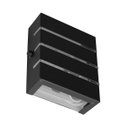 Ver imagem 3 de Arandela Slim Alumínio 3 Frisos Externa Preta + LED G9 5W Branco Quente ST2772