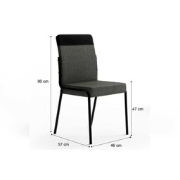 Conjunto Mesa Jantar C/ 6 Cadeiras 1,60 Atria Nogueira/rosê - Duo Areia/courino Carraro - 6