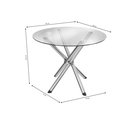 Ver imagem 4 de Conjunto Sala de Jantar 1 Mesa Tampo Vidro Redondo 4 Cadeiras Portugal