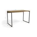 Ver imagem 4 de Escrivaninha Mesa Escritório Escrivaninha Secretaria 118cm Industrial Freijó E Preto Fosco