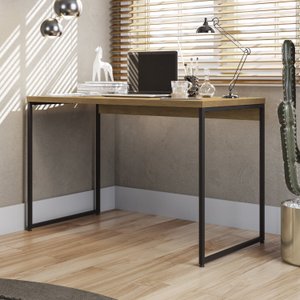 Mesa para Escritório Escrivaninha Secretaria 118cm Industrial 