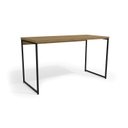 Ver imagem 3 de Mesa de Escritório Secretaria 136cm Industrial Freijó E Preto Fosco