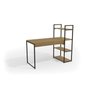 Escrivaninha Mesa Escritório com Estante 3 Prateleiras Industrial - 3