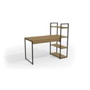 Ver imagem 3 de Escrivaninha Mesa Escritório com Estante 3 Prateleiras Industrial