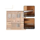 Ver imagem 4 de Guarda Roupa Casal Alpes Mdf 8 Portas e 4 Gavetas Moderna Mobília
