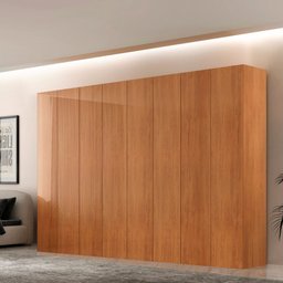 Guarda Roupa Casal Alpes Mdf 8 Portas e 4 Gavetas Moderna Mobília - 1