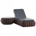 Ver imagem 1 de Espreguiçadeira e Mesa em Tricô Náutico em Alumínio Para Piscina, Jardim Trama Original