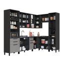 Ver imagem 4 de Cozinha Modulada Canto Torre Quente 8 Peças Diamante Cinza/Chumbo/Titânio