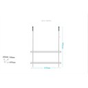 Ver imagem 5 de Prateleira Corda De Sisal 2 Prateleiras 2 Ganchos MDP BRV Moveis