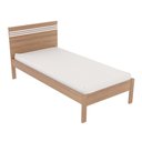 Ver imagem 1 de Cama de solteiro MDP CM8010 Amendoa/Branco - Gran Belo