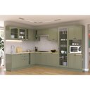 Ver imagem 4 de Gabinete de Cozinha Modulado Balcão Évora Ph 3061 Toalheiro S/ Tampo 18.5cm Azul - Herval