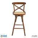 Ver imagem 2 de Banqueta Katrina Preta e Bétula Madeira Natural - Rivatti