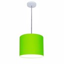 Ver imagem 1 de Lustre Luminária Pendente Vivare Free Lux Pe-4107br Cúpula em Tecido 25x20cm