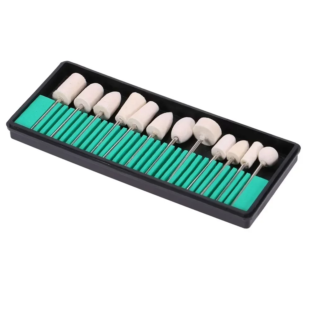 Kit 12 Brocas de Cerâmica Profissionais Lixas Lixadeiras Elétrica Unha - 1