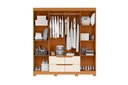 Ver imagem 3 de Roupeiro Doble 8 Portas e 4 Gavetas - Cinamomo Off White - Albatroz