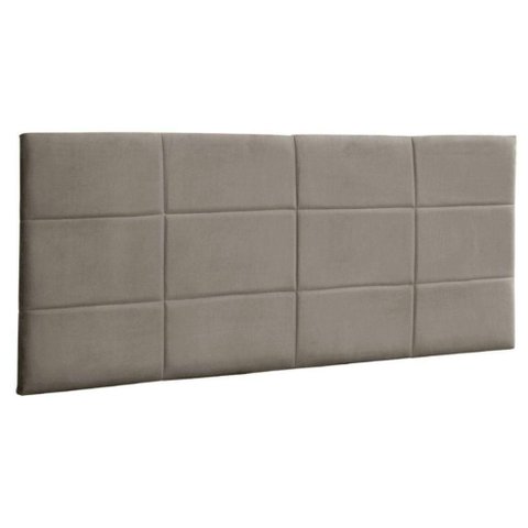 Painel Suspenso Cabeceira Luna 1,38m para Cama Casal Suede Bege - Aurora Line
