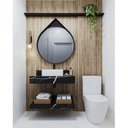 Ver imagem 1 de Prateleira em Porcelanato para Banheiro 80cm PRETO