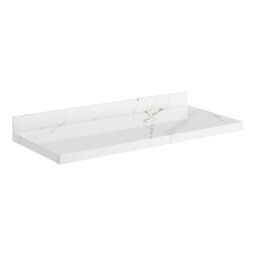 Prateleira em Porcelanato para Banheiro 100cm Branco - 2