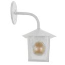 Ver imagem 2 de Kit 4 Arandela Colonial Nina Quadrada Vidro Pontilhado E27 Bivolt Branco