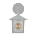 Ver imagem 4 de Kit 4 Arandela Colonial Nina Quadrada Vidro Pontilhado E27 Bivolt Branco