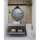 Ver imagem 1 de Prateleira em Porcelanato para Banheiro 100cm GRAFITE