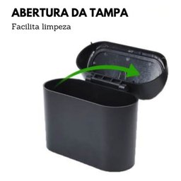 Lixeira Automotiva Carro Clip Porta Treco Impermeável Copo - 4