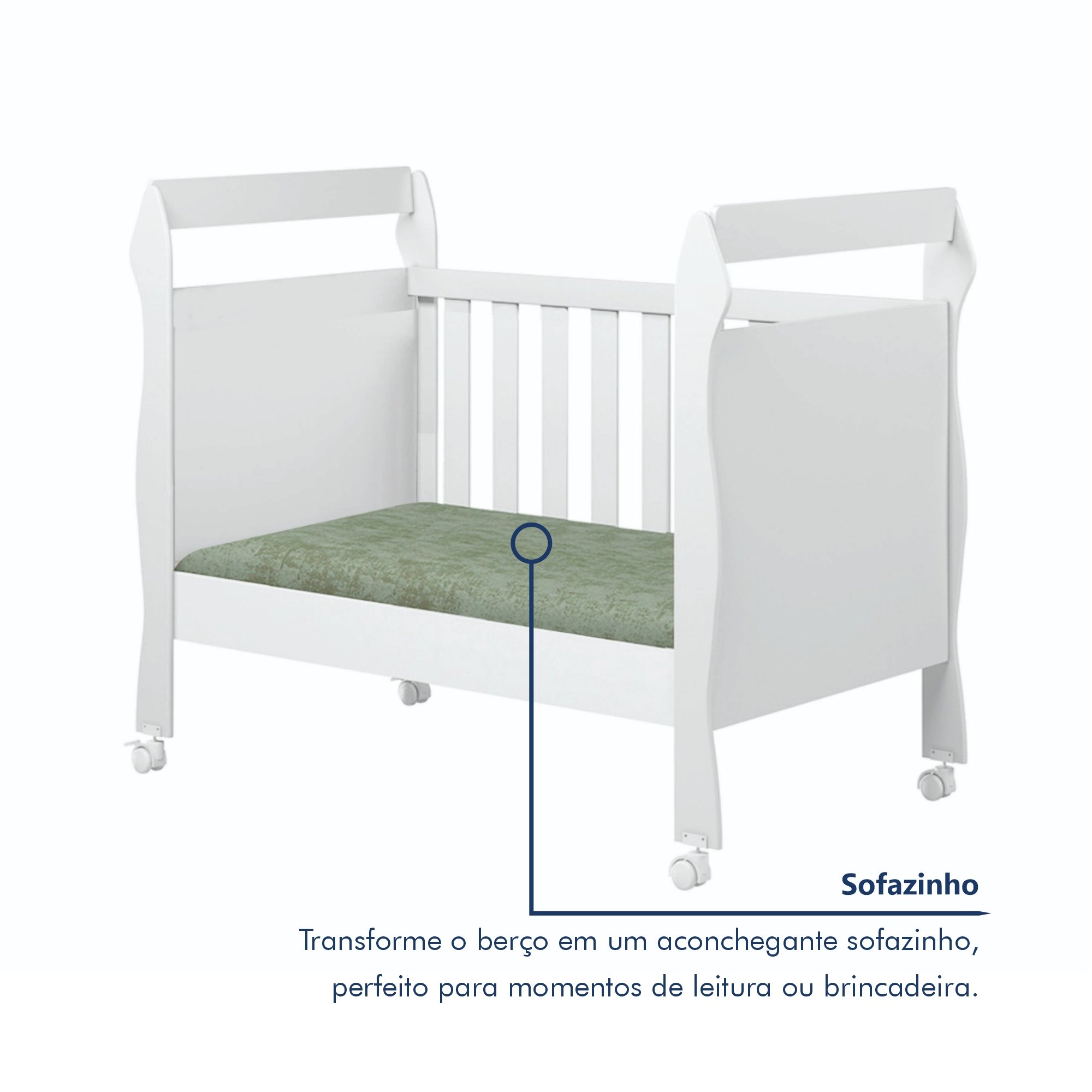 Berço Mini Cama 3 em 1 Soninho 100% MDF - 7