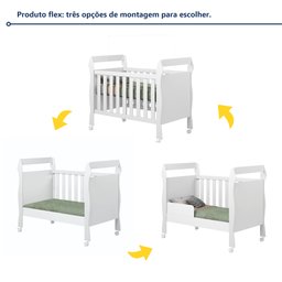 Berço Mini Cama 3 em 1 Soninho 100% MDF - 6