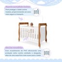 Ver imagem 4 de Berço Mini Cama 3 em 1 Soninho 100% MDF Marrom/Amadeirado