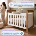 Ver mais imagens de Berço Mini Cama 3 em 1 Soninho 100% MDF Marrom/Amadeirado