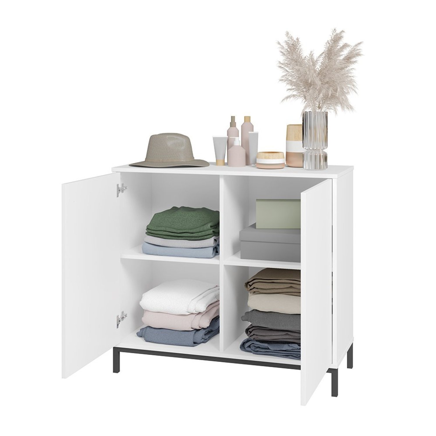 Cômoda 2 Portas 2 Prateleiras MDP BRV Móveis - 4