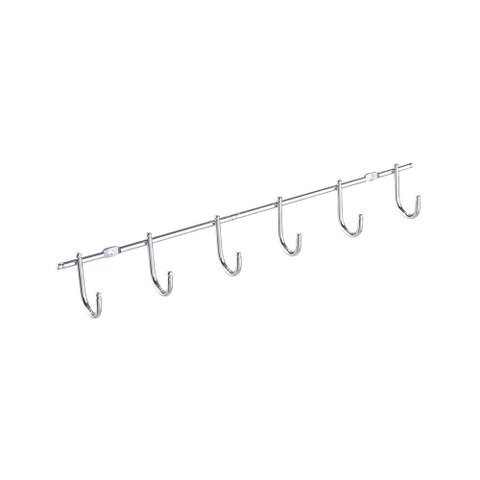 Porta Xícaras Lateral com 06 Ganchos Cromado 420x65x45 Mm 2310 Masutti Copat