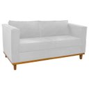 Ver imagem 1 de Sofá 2 Lugares Europa Suede Branco Doce Sonho Móveis