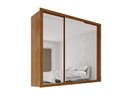 Ver imagem 2 de Guarda-Roupa Casal 3 Portas de Correr com Espelho 4 Gavetas 185,5cm Multimóveis Cinamomo