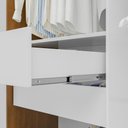 Ver imagem 5 de Guarda-Roupa Casal 3 Portas de Correr com Espelho 4 Gavetas 185,5cm Multimóveis Cinamomo